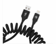 Tellur datový kabel Rozšiřitelný USB na Lightning 3A 1,8 m černý