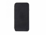 Pouzdro Tellur Book Slim Genuine Leather pro iPhone 7 Plus sytě černé