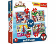Puzzle 4v1 Spidaya Spiderman tým
