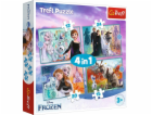 Puzzle 4v1 Úžasný svět Frozen