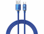 Baseus CAJY000403 Crystal Shine Series Datový Kabel USB - USB-C 100W 1,2m Blue