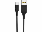 Denmen USB-A – USB-C kabel USB 1 m černý (29349)