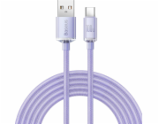 Baseus CAJY000505 Crystal Shine Series Datový Kabel USB - USB-C 100W 2m Purple