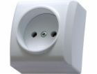 Ospel BIS zásuvka, jednoduchá, povrchová montáž, bílá (GN...