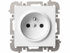 Jednozásuvková Elektro-Plast Vestra s uzemněním bílá