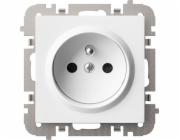 Jednozásuvková Elektro-Plast Vestra s uzemněním bílá