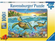 Puzzle 100 dílků XXL Mořské želvy