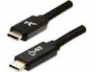 Logo kabelu USB USB-C - USB-C 1 m Černá