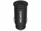 CANYON auto nabíječka C-30, 1x USB-C + 1x USB-A (PD 30W/Q...