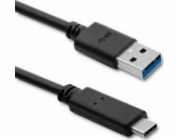 QOLTEC 50363 USB 3.1 type C male cable USB 3.0 A male 1.8m Black