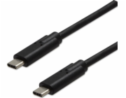 Neutrální USB kabel USB-C - USB-C 1 m černý
