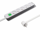 QOLTEC 50290 Power strip 5 sockets 1.8m White-grey