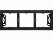 Kontakt-Simon Simon 54 Premium Přisazený 3-dílný box pro rámy PREMIUM. Hloubka 35 mm matná černá DPN3/49