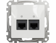 Schneider Electric Sedna Design Počítačová zásuvka 2xRJ45 kat.5e UTP bílá SDD111452