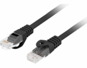 LANBERG Patch kabel CAT.6 UTP LSZH CU 0.5M černý Fluke Passed  