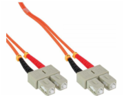 InLine SC/SC propojovací kabel z optických vláken, 50/125 µm, OM2, 0,5 m (83555)
