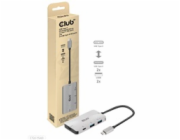 Club3D hub USB-C Gen2 PD na 2x USB-C 10G porty a 2x USB-A 10G porty