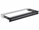 19" modulární stíněný patch panel LEXI-Net 24port, černý,...