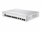 Cisco switch CBS250-8T-E-2G (8xGbE,2xGbE/SFP combo,fanles...