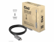 Club3D kabel USB-C na HDMI, 4K120Hz 8K60Hz HDR10 s DSC1.2, Aktivní kabel, M/M, 3m