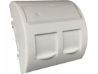 Alantec Adaptér 45x45 2xRJ45 s protiprachovými klapkami (...