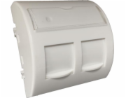 Alantec Adaptér 45x45 2xRJ45 s protiprachovými klapkami (konvexně zaoblené) ALANTEC - ALANTEC