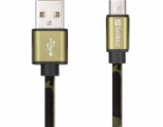 Sandberg 441-15 MicroUSB Green Camouflage 1m