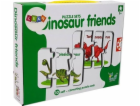 Vzdělávací puzzle LEANToys Dinosaur Friends 10 dílků