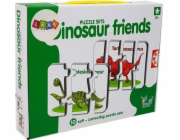 Vzdělávací puzzle LEANToys Dinosaur Friends 10 dílků