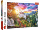 Puzzle 500 dílků Pohled na zámek Neuschwanstein v Německu