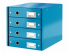 LEITZ Zásuvkový box  Click&Store, 4 zásuvky, modrá