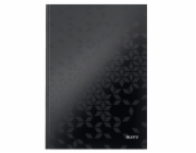 LEITZ Zápisník  WOW, A4, linka, černá