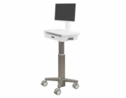 Ergotron CareFit Slim 2.0 - Vozík - lehký provoz - pro Vše v jednom / displej LCD - zásuvka (1x1) - zdravotní - hliník, vysoce kvalitní plast, pozinkovaná ocel - bílá, teplá šedá - velikost obrazovky: