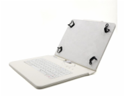 C-TECH PROTECT púzdro  univerzálny s klávesnicou pre 9,7"-10,1" tablety, FlexGrip, NUTKC-04, biele