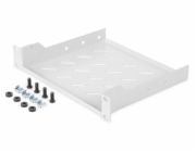 Digitus 254 mm (10 ") 1U pevná police 44x254x200 mm, barva šedá (RAL 7035)