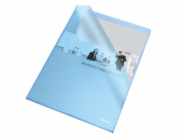 Esselte desky L Standard A4, OP, 115 mic, sáček 25 ks, modrá