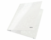 LEITZ Tříchlopňové desky  WOW, A4, perleťová bílá