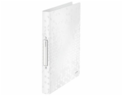 LEITZ Desky s 2kroužkovým mechanismem  WOW, bílá