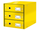 LEITZ Zásuvkový box  Click&Store, 3 zásuvky, žlutá