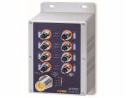 PLANET IP67-rated Industrial 8-Port Nespravované Podpora napájení po Ethernetu (PoE) Modrá, Šedá
