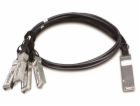 Planet CB-QSFP4X10G-1M, metalický spojovací kabel QSFP+ 4...