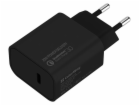 COLORWAY 1x USB-C/ síťová nabíječka/ 20W/ 100V-240V/ Černá