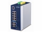 Planet IGS-6325-8T4X průmyslový L3 switch, 8x1Gb, 4x10Gb ...