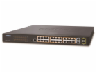 Planet FGSW-2624HPS L2 switch, 24x100Mb, 2x1Gb SFP, 24x P...