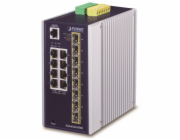 Planet IGS-6325-8T8S průmyslový L3 switch, 8x1Gb, 8x2.5Gb SFP, 12-48VDC, -40~75°C, IP30, fanless