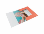 Esselte Colour Breeze A4 Deska s gumičkou kartonová korálová Esselte desky na dokumenty Colour Breeze, kartonové, korálová