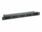 19" ISDN panel Solarix 50 x RJ45 černý 1U SX50-ISDN-BK