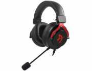AROZZI herní sluchátka ARIA Black-Red/ náhlavní/ 2x 3,5" jack/ redukce na 1x 3,5" jack/ odnímatelný mikrofon