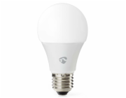 NEDIS Wi-Fi chytrá LED žárovka/ E27/ A60/ 9W/ 230V/ 806lm/ teplá až studená bílá/ 2700 - 6500K/ RGB/ bílá