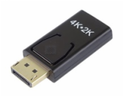 PremiumCord adaptér DisplayPort - HDMI, 4K@30Hz Male/Female, pozlacené konektory